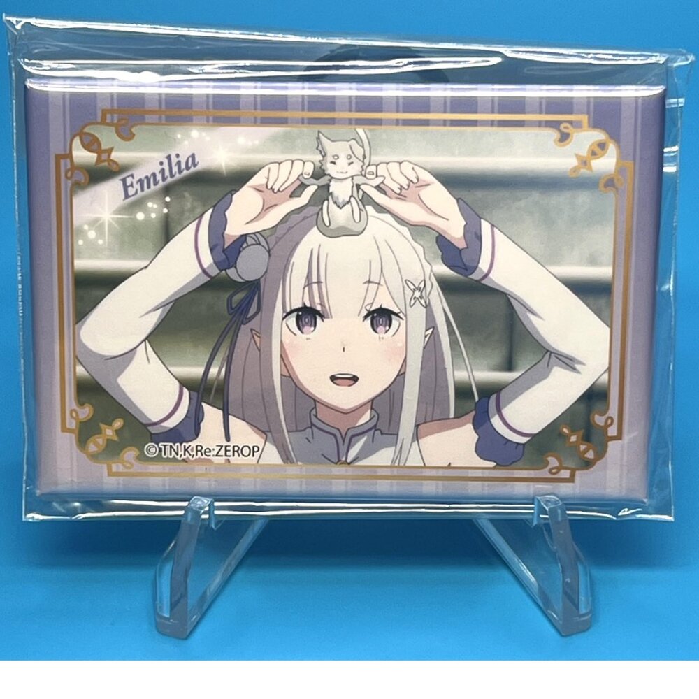 Rare Emilia Re: Life in a Different World from Zero Square Pin Japan NEW Sealed